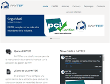 Tablet Screenshot of paytef.es